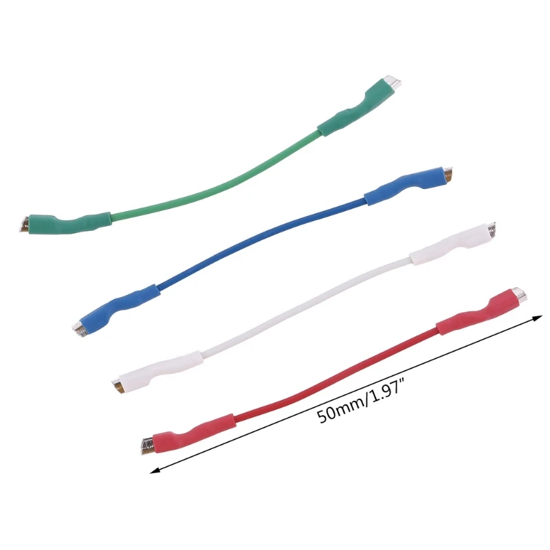 Новинка Лидер продаж 4 шт. универсальные серебряные провода заголовки кабель 50 мм