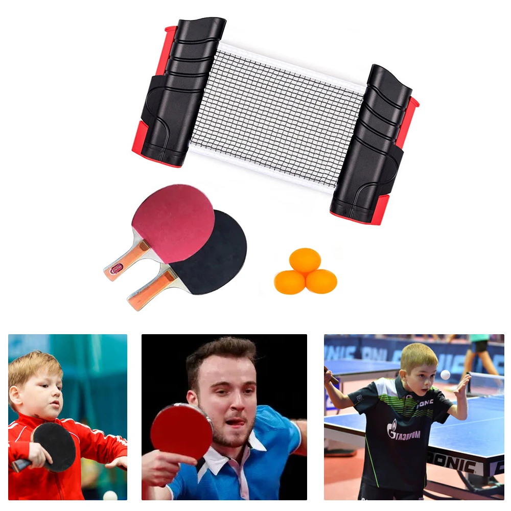 Креативная портативная выдвижная стойка для настольного тенниса любого стола 1