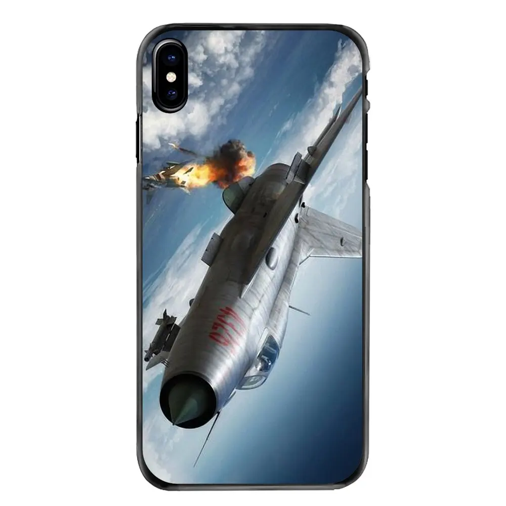 Fighting Falcon Fighter Aircraft War Plane Cell Phone Case For iPhone 4 4S 5 5S 5C SE 6 6S 7 8 Plus X XR XS Max iPod Touch |