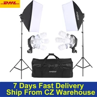 cz stock video photo studio photogrpahy lighting kit with 2softbox24in1 bulb socket845w bulb 2light standcarrying bag