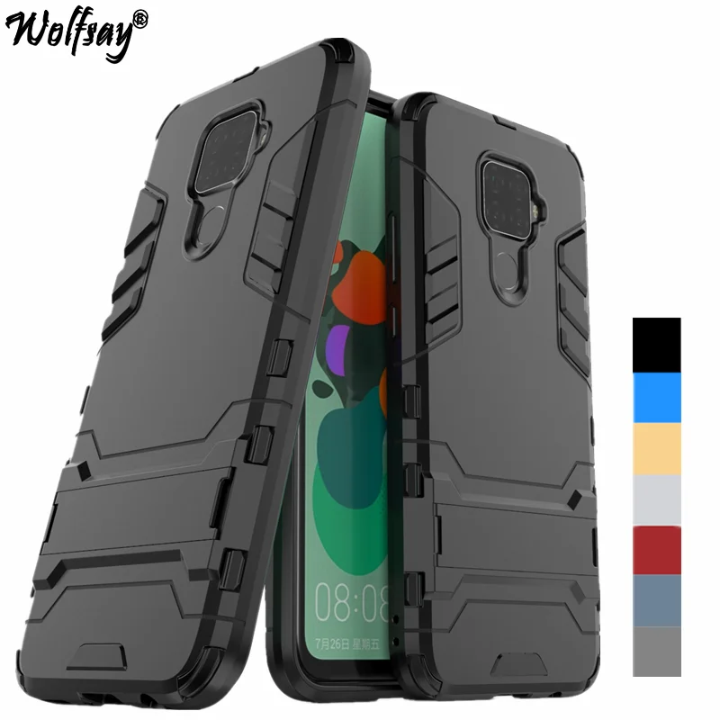 

Чехол для Huawei Nova 5Z, противоударный Гибридный чехол с подставкой, силиконовая броня, чехол для Huawei Nova 5Z, чехол Nova 5Z 6,26 дюйма