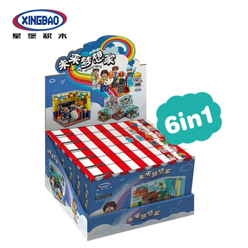 

XingBao 01402 Genuine Building Series The Future Dreams House Set Educational Kid Toys Action Figure Christmas Toys Kids Gifts