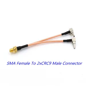 1 шт. 3G 4G антенна SMA гнездо К CRC9 разъем сплиттер-Сумматор RF коаксиальный Pigtail RG316 кабель для 3G 4G модемный маршрутизатор