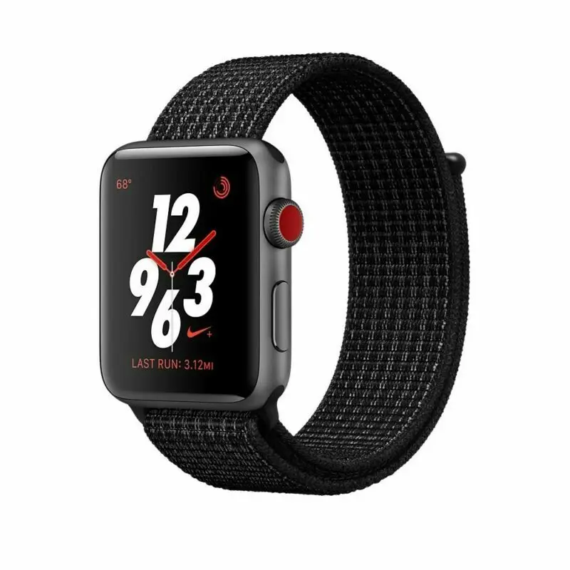 Флэш-память спортивные петли для наручных часов Apple Watch, версии 40/44 мм 42/38 мм 5/4/3/2/1 нейлоновый ремешок для наручных часов браслет ремешок на застежке-липучке застежка - Цвет ремешка: Midnight Fog