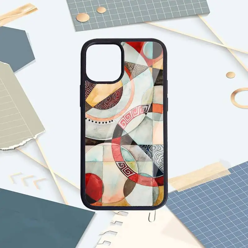 

Wassily Kandinsky Abstract Artistic art Phone Cases PC for iPhone 11 12 pro XS MAX 8 7 6 6S Plus X 5S SE 2020 XR funda
