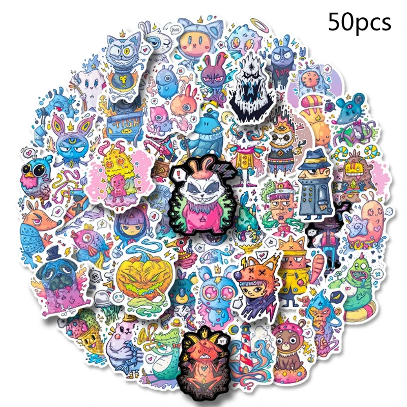 

50 звёзд, Мультяшные аниме наклейки, зеркальные бутылки для воды, украшения для ноутбука, гитары, скейтборда, товары для рождевечерние