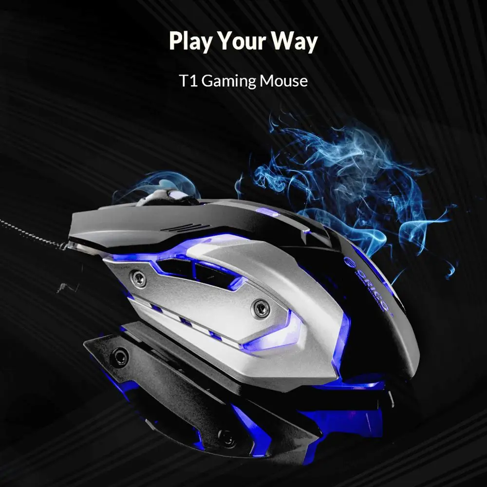 Профессиональная USB игровая мышь ORICO регулируемая Проводная оптическая 3200 DPI