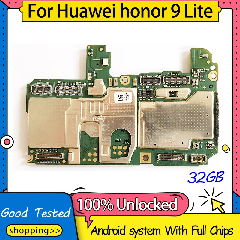 Разблокированная материнская плата 32/64 ГБ для HUAWEI Honor 9 Lite хорошо работающая с
