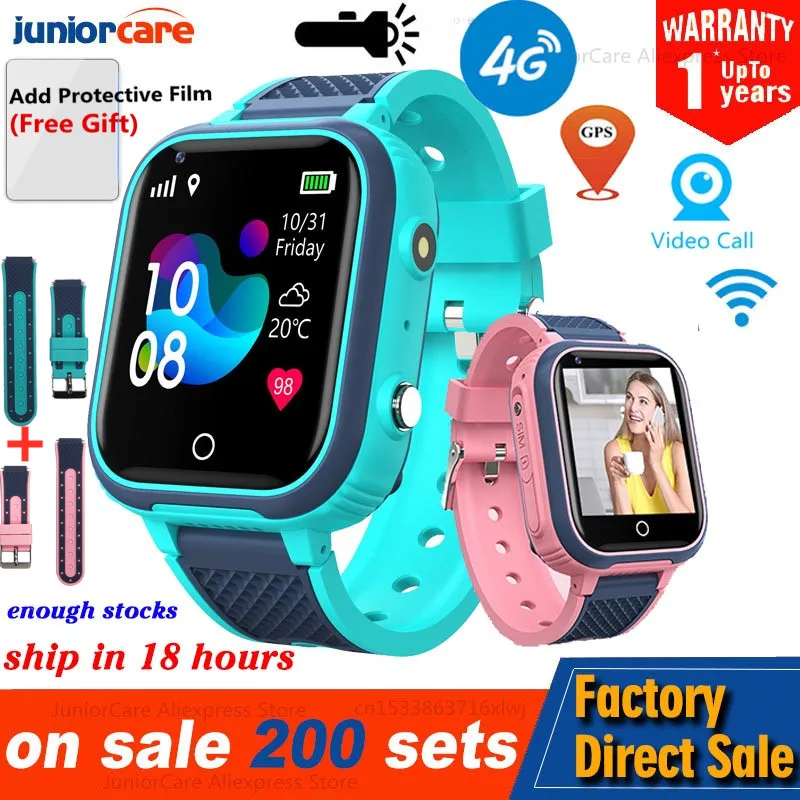 

4G Smart Watch Kids Camera GPS WIFI IP67 Waterproof Child Students Smartwatch Video Call Monitor Tracker Location Phone Watch
