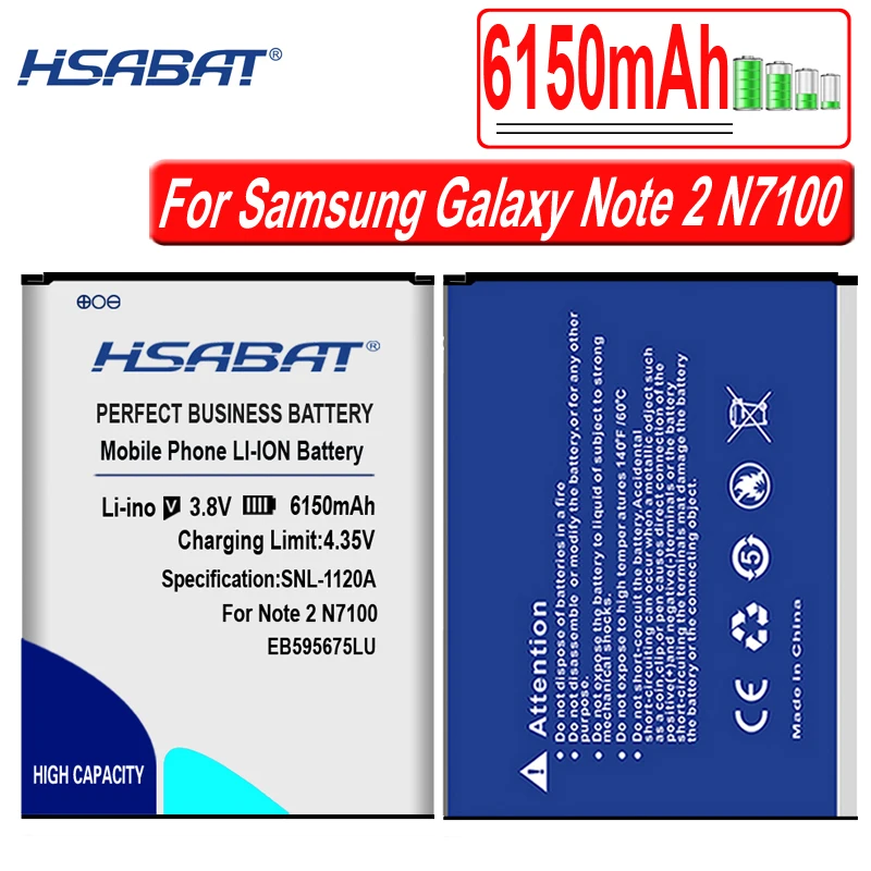 HSABAT 6950 мА/ч, Батарея для samsung Galaxy Note 2 3 4 5 1 N7000/Note2 N7100/Note3 N9000/Note4 N910C/Note5 N9200/Note Edge N9150