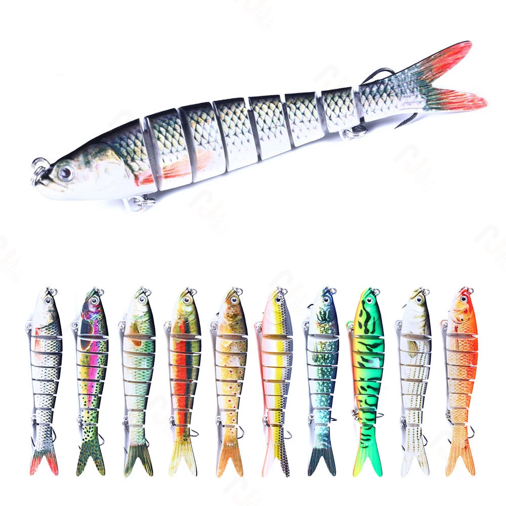 

1 Pcs 27g 13.7cm Sinking Wobblers Pike Fishing Lure Hard 6-Segments Jointed Bait Artificial Lure Crankbait Fishing Swimbait