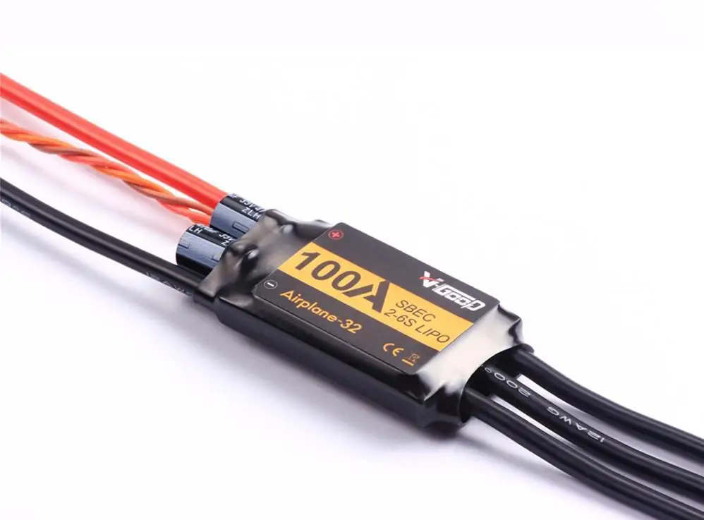 

Vgood 100a 2-6s 32-bit Brushless Esc With 5a Sbec For Fixed Wing Rc Airplane