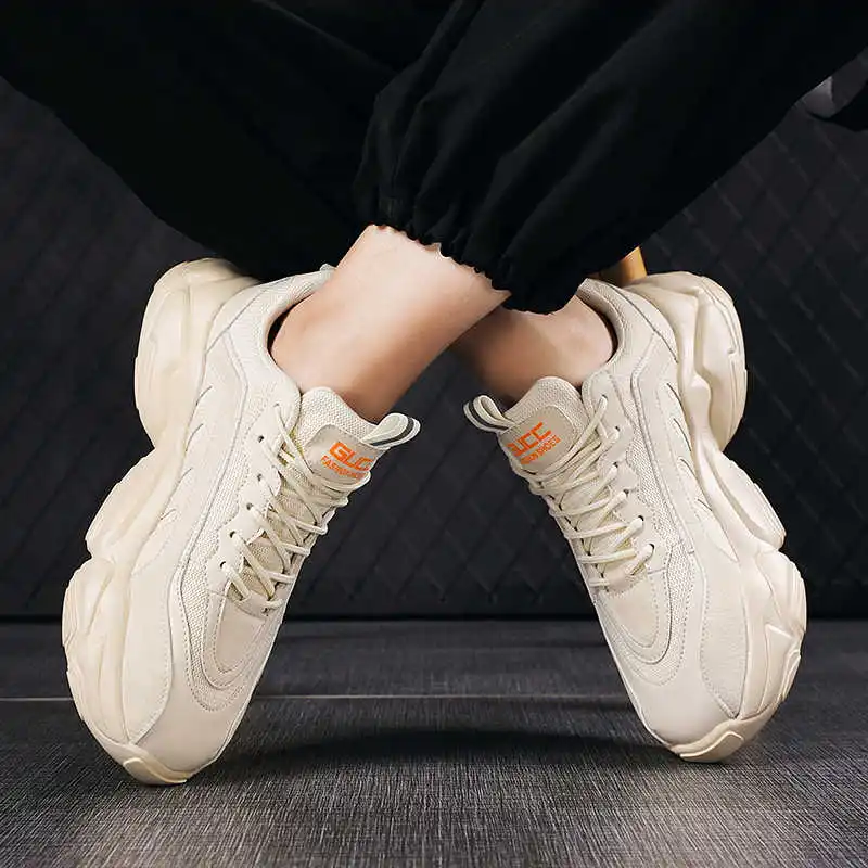 

Вулканизированная модная обувь, увеличивающие рост лоферы, увеличивающие рост белые кроссовки, мужская неповседневная кожаная медицинска...