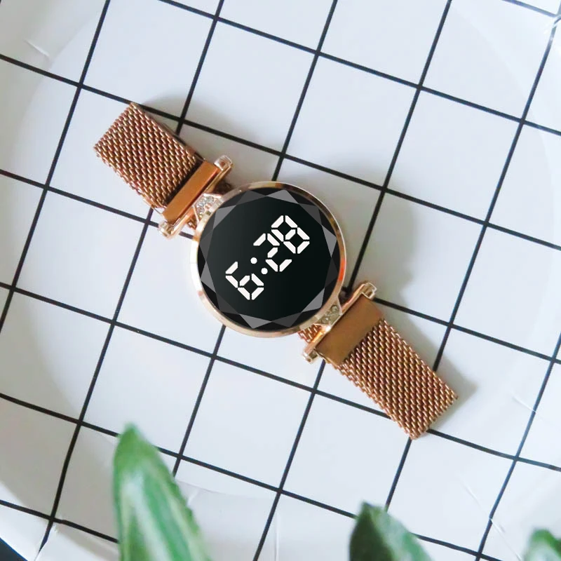

Luxury Magnetic Watches For Women Stainless Steel Band Quartz Clock Ladies Wrist Watch Fashion Bracelet Watch Drop Shipping