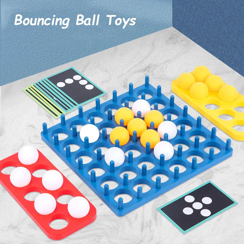 2 игрока попрыгающий мяч конкурентоспособная настольная игра деревянные игрушки