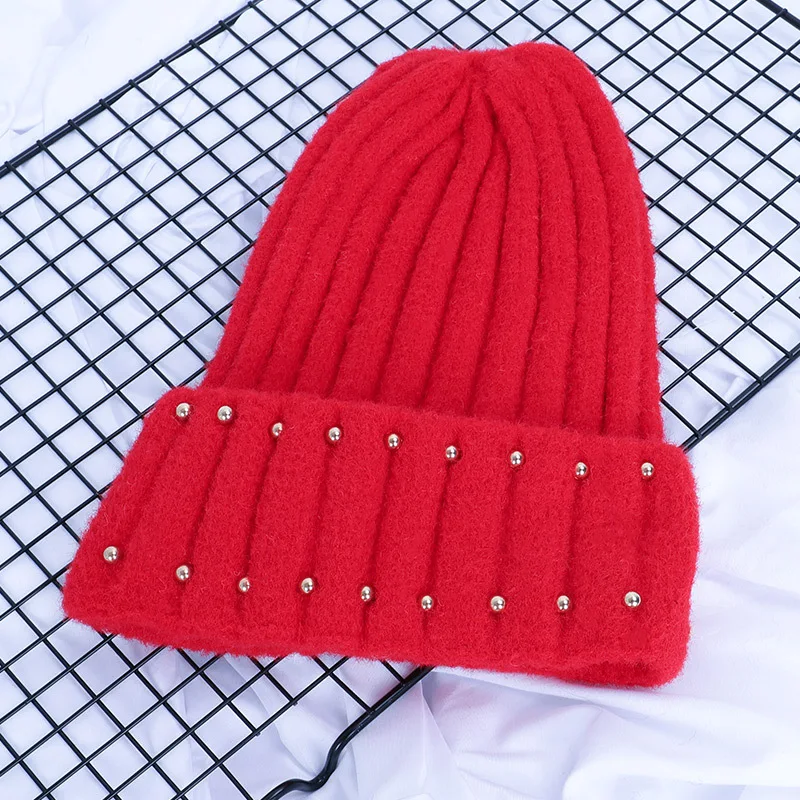 Зимняя шерстяная шапка женские облегающие шапки мягкая из мохера Женская