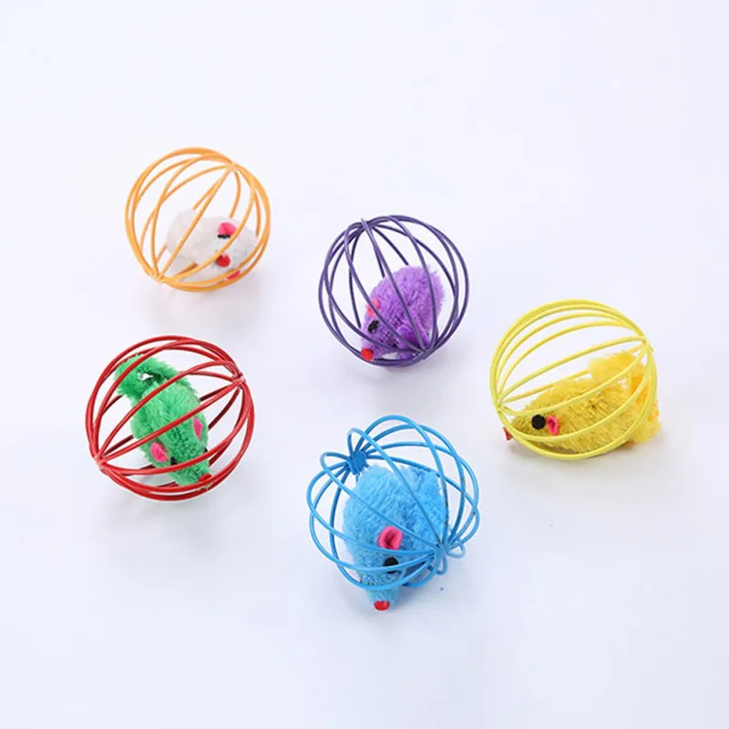 Домашнее животное кошка клетка крыса с проволочным каркасом и игрушечная