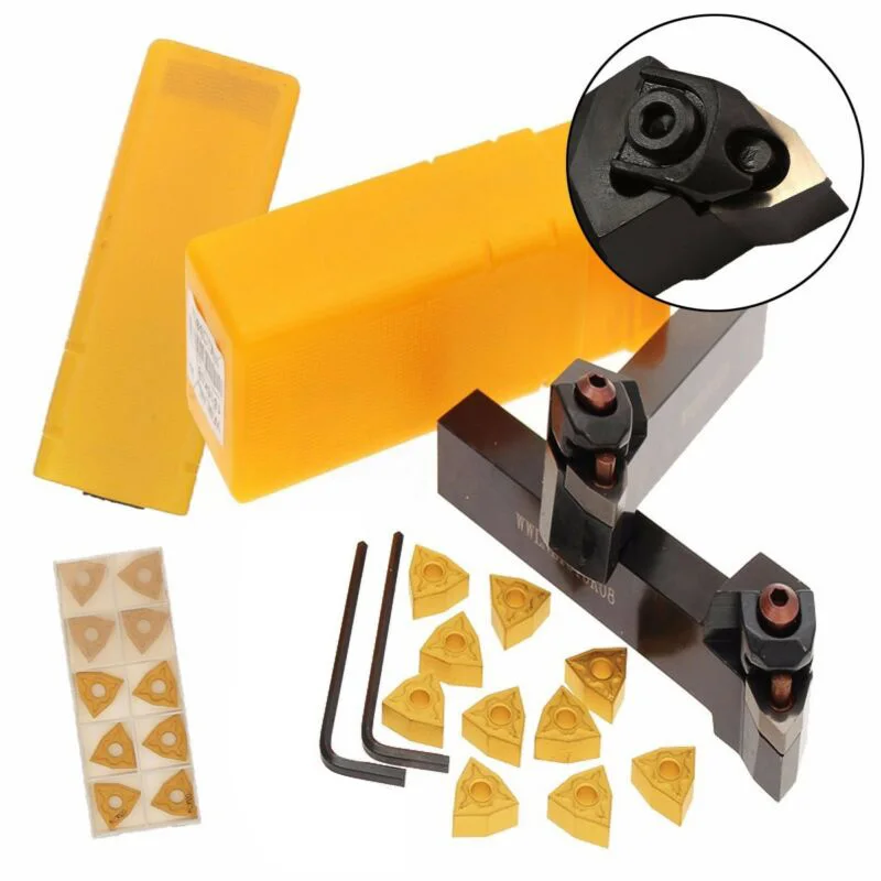 

100mm Stainless Steel Turning Insert Tool Kit WWLNR1616H08 WWLNL1616H08 WNMG0804