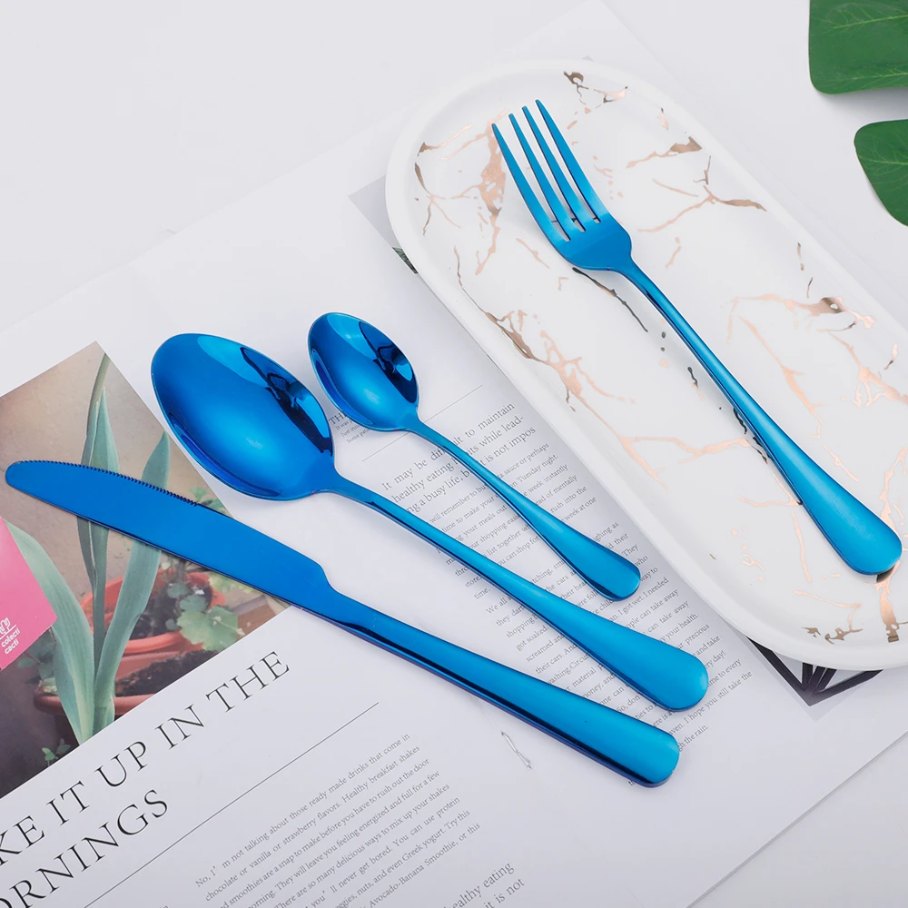 Forks Knives Spoons Set Home Party Wedding Silverware