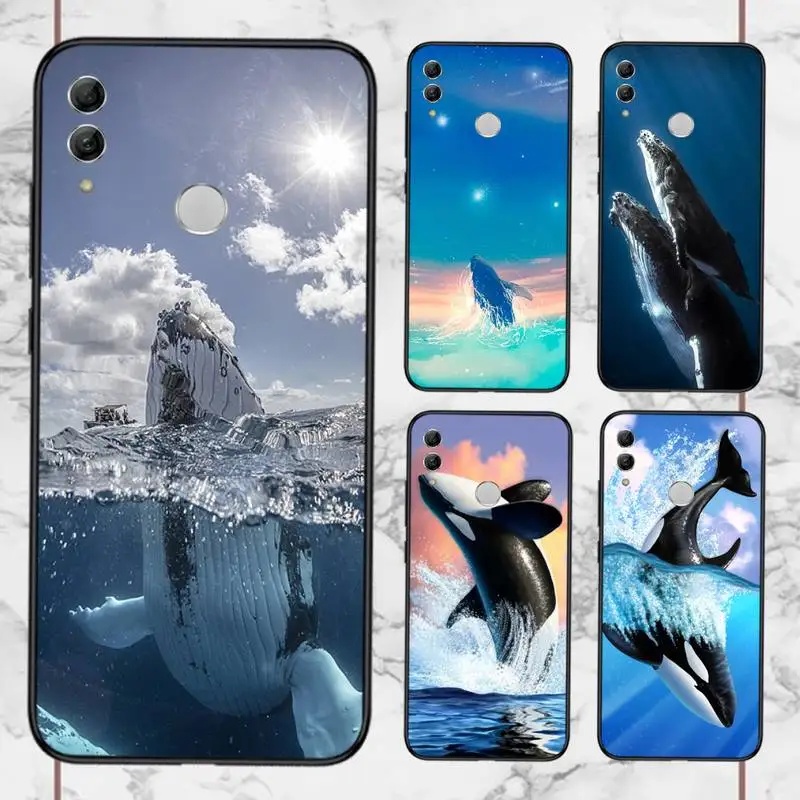 

Killer Whale Big animal Phone Case For Huawei honor Mate 10 20 30 40 i 9 8 pro x Lite P smart 2019 nova 5t
