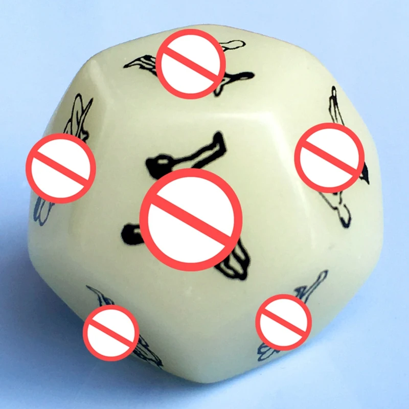 Светящиеся в темноте забавные любовные игральные кости набор для БДСМ 12 позиций