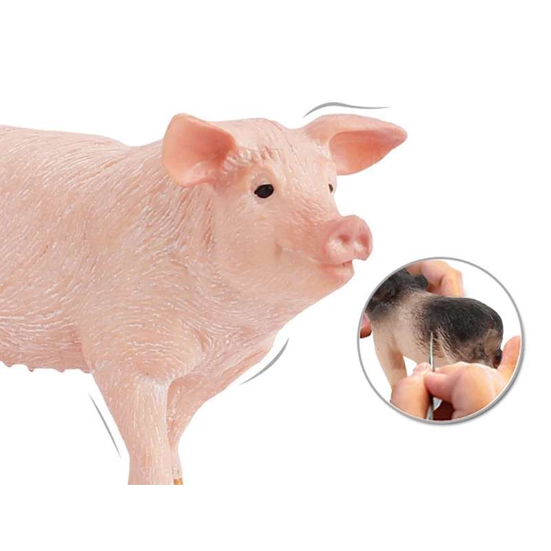 

11PCS Barnyard Animal Figurines Simulation Farm Toys for Toddlers Kids Preschool Educational Statue Decoration Pig Sets