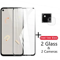4 in 1 2 5d tempered glass for google pixel 4a glass for pixel 4a 4 5 5a screen protector camera lens film for google pixel 4a 4
