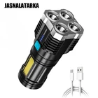 Светодиодная вспышка с COB-матрицей, боковой светильник с USB-зарядкой, уличная портативная лампа, суперъяркий твердый свет, многофункциональный ксеноновый светильник для кемпинга