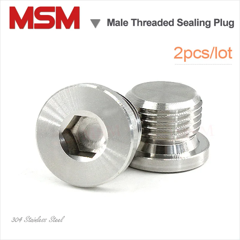 Уплотнительная Заглушка с наружной резьбой из нержавеющей стали фланцевым