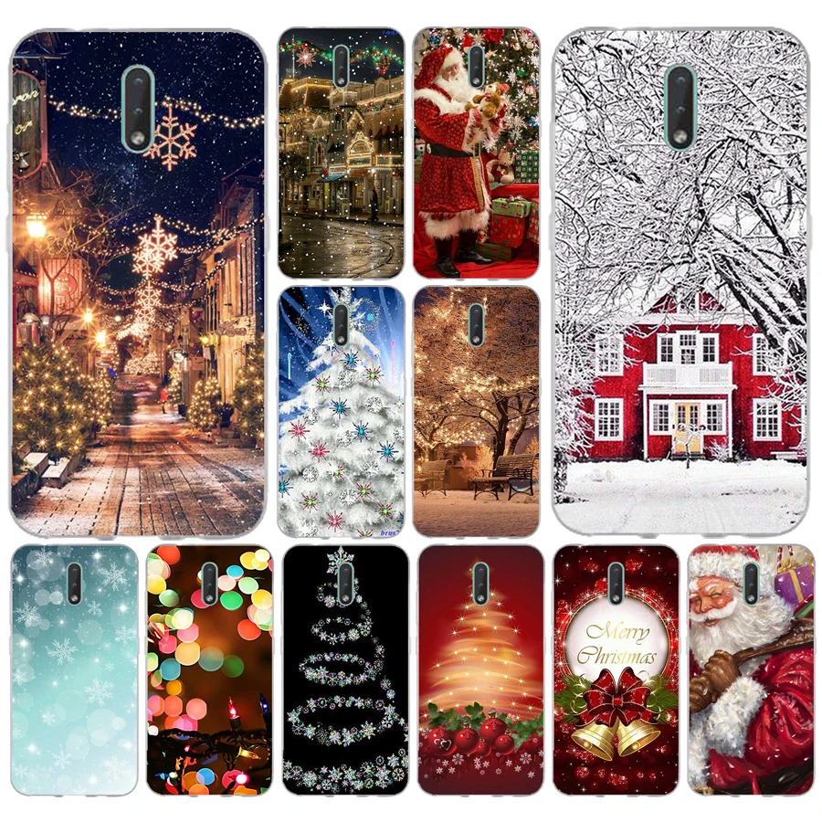 287FG Рождественские огни подарок Мягкий Силиконовый ТПУ чехол для телефона Nokia 2 1 3