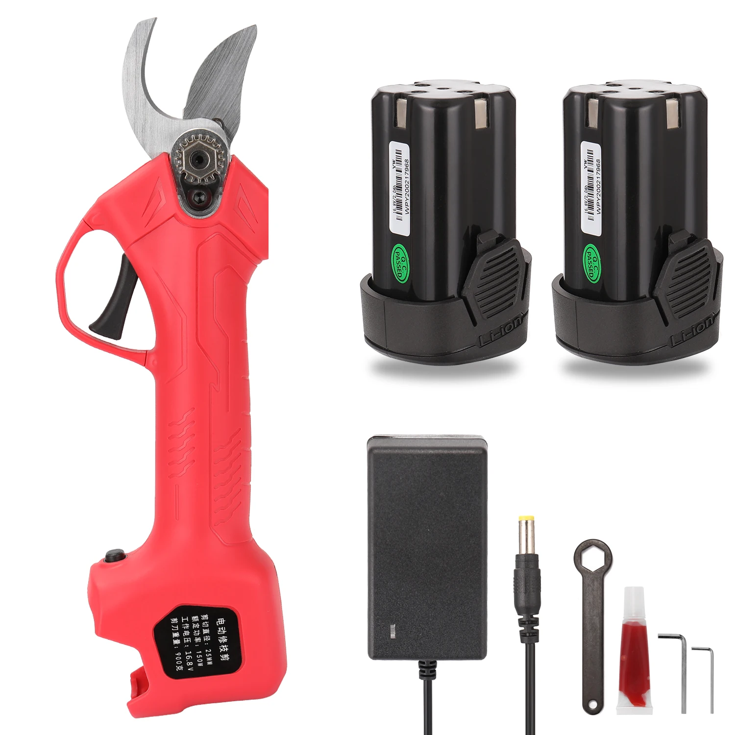 

150W 1500mAh Electric Pruning Shears Rechargeable Fruit Tree Shears Gardening Pruning Scissors Cordless Secateur Branch Cutter