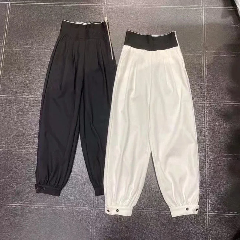 

Осень 2021, женские брюки, свободные длинные брюки, 2 цвета, штаны высокого качества с буквенным принтом