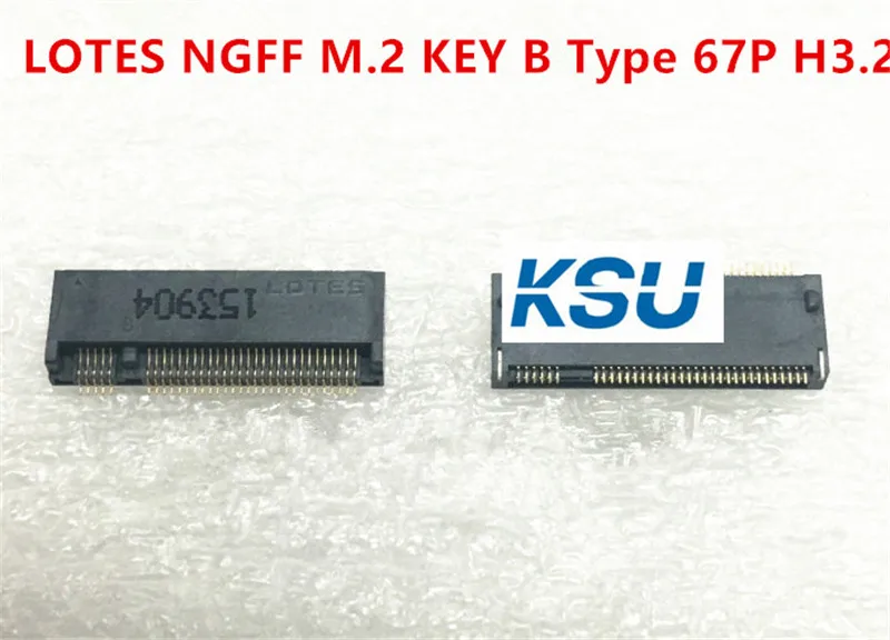 Высококачественный гнездовой разъем GFF M.2 типа B 67Pin 67 контактный H3.2 вверх 5 вниз 6