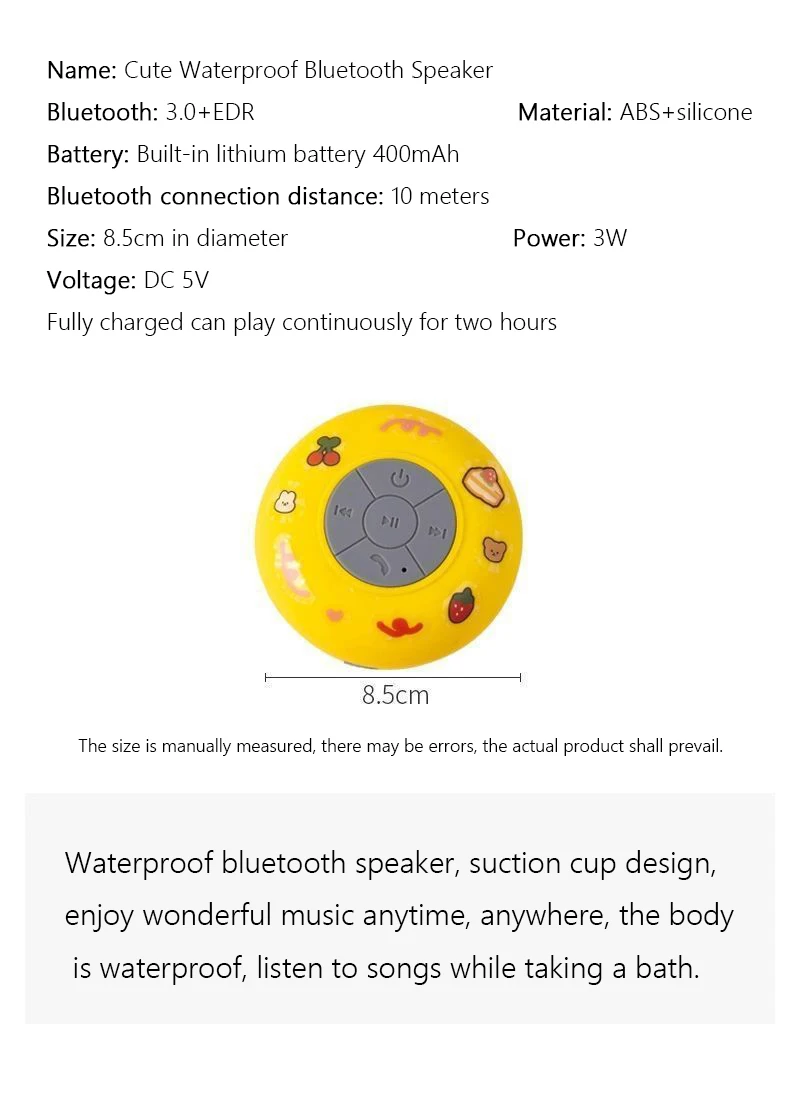 Мини-динамик Bluetooth милая мультяшная портативная универсальная