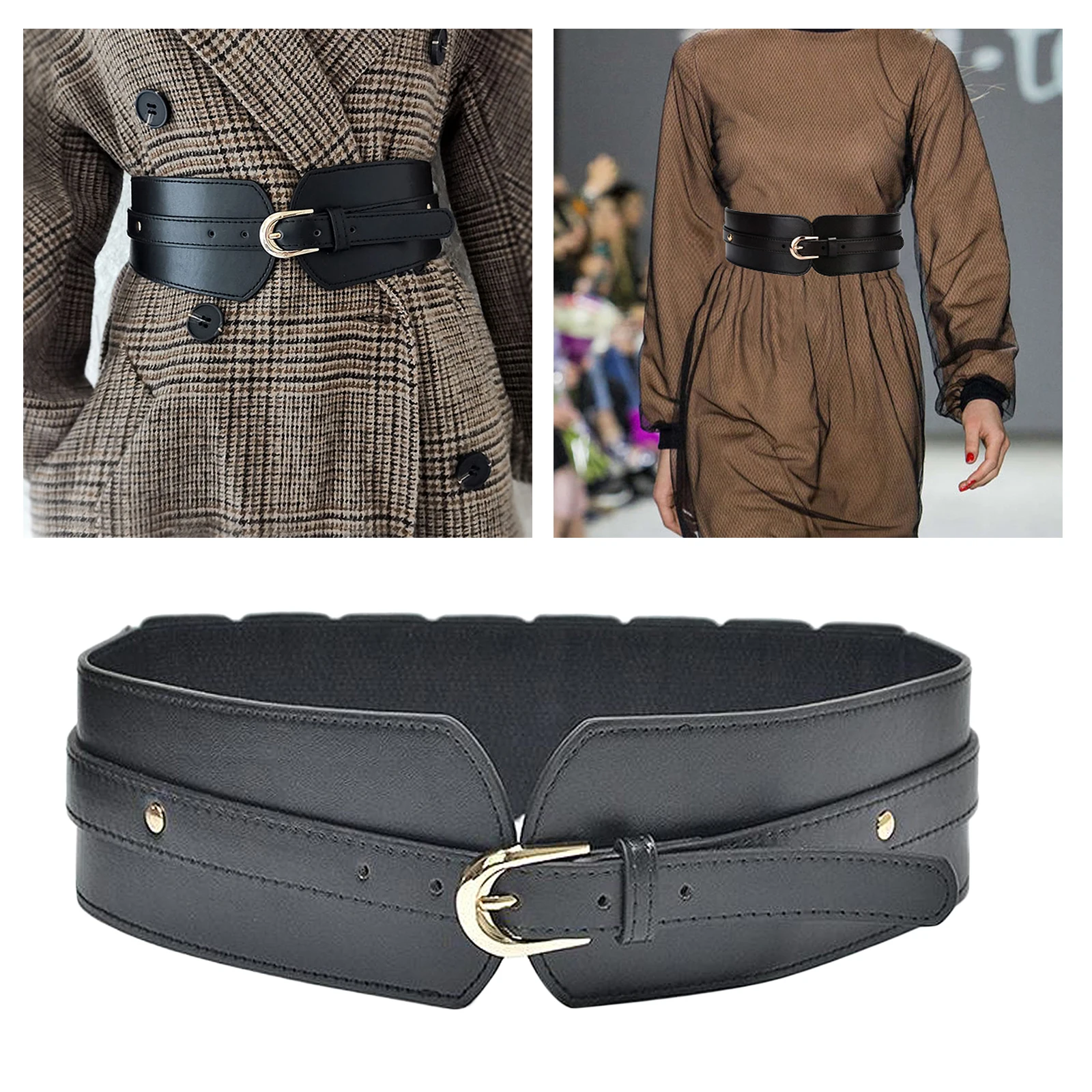 

2022 Hot Women's Fashion High Waist Wide Belt Belt Wide Wrap Around High Quality Waistband Belts cinturones para mujer
