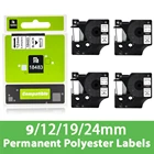 A ABColor 9121924 мм Перманентная Этикетка из полиэстера для Dymo Rhino 18482 18483 18484 1734523 этикетка кассета для Dymo Rhino 4200 5000