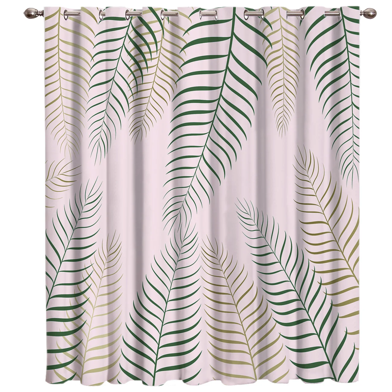 Тропические растения с розовым фоном окна шторы темное окно затемнения ванная