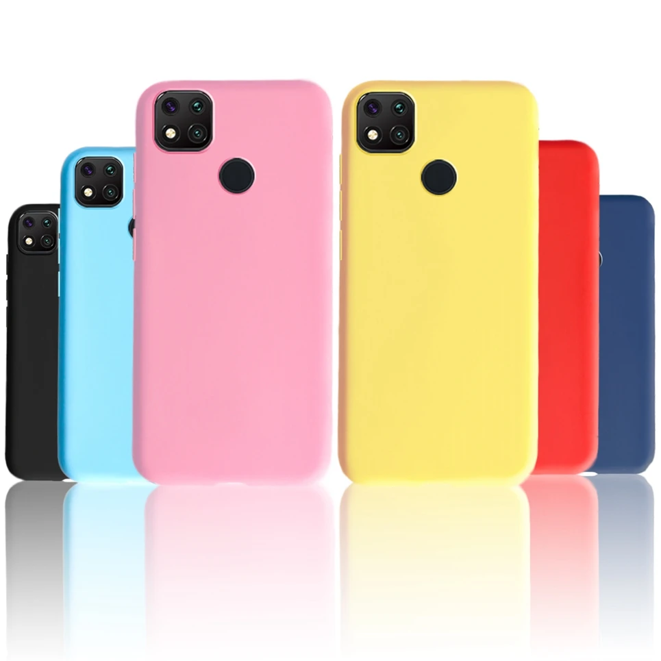 For Redmi 9C NFC 9 C Redmi9c Case Soft TPU Case For Xiaomi Redmi 9C Redmi9c NFC Candy Cover Coque For Redmi 9C 9 C NFC Shell