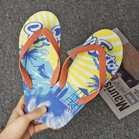 flip flops men shoes summer fashion mens slippers korean non slip slides personality beach flip flop mens house shoes tx293