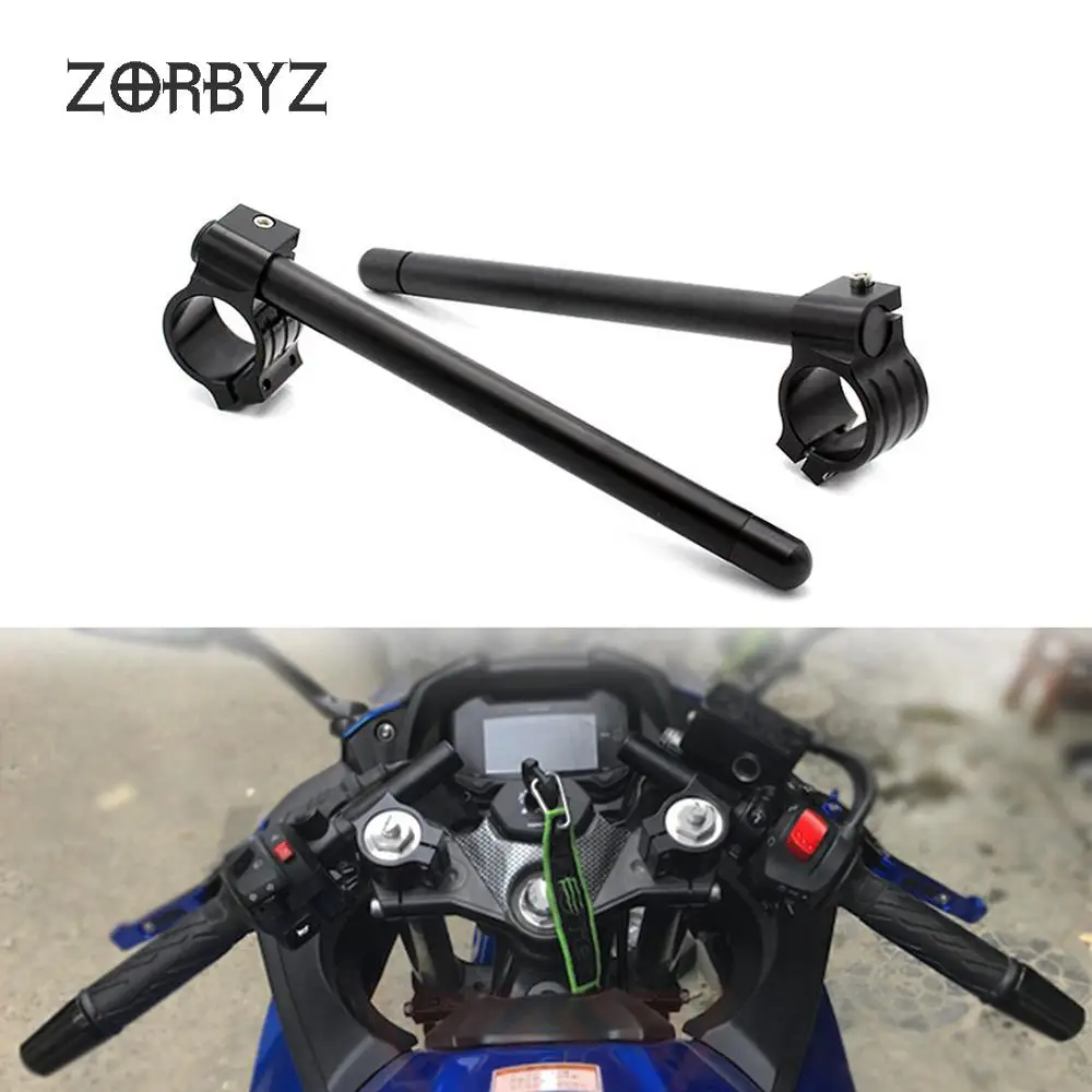 Черная Алюминиевая Зажимная клипса ZORBYZ 58 мм руль вилка трубка для Benelli Leoncino