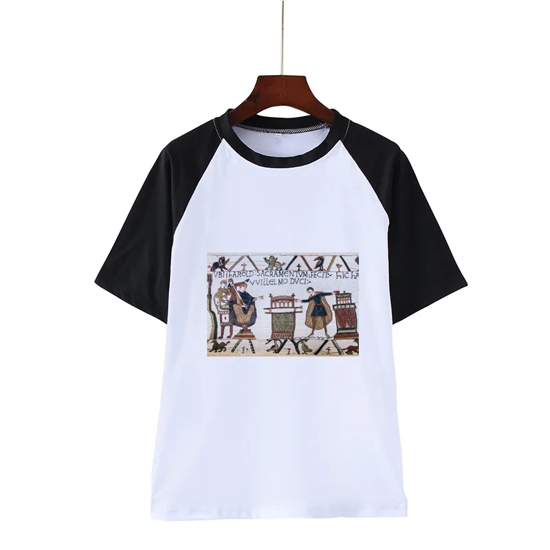 

Parody orange cat painting Zarathustra womens 2021 new popular logo individuality fashion T-shirt frock