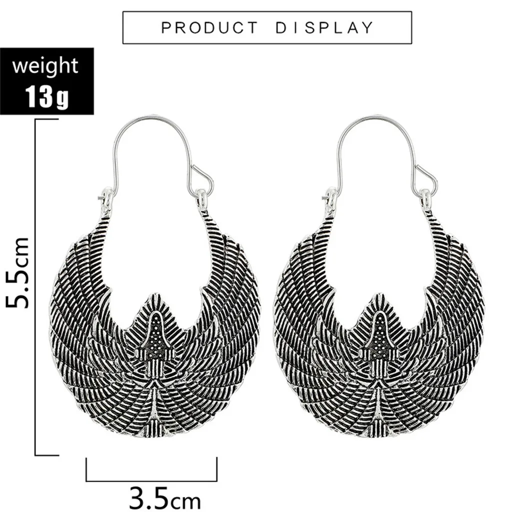 

Vintage Bohemian Openwork Round Flower Basket Metal Ladies Earrings Gift Fashion Earrings ladies Christmas Gifts Safe