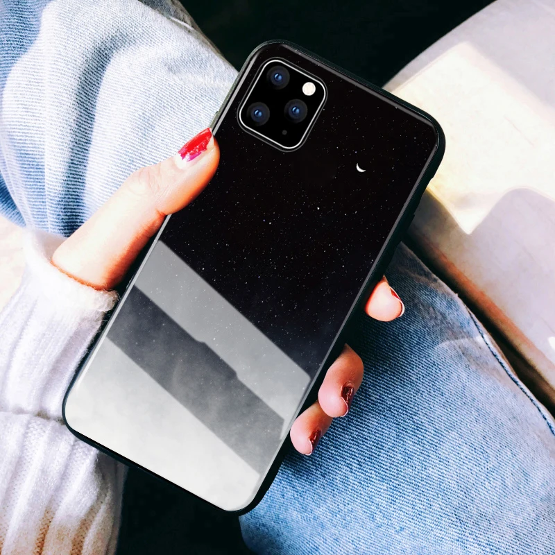 Чехол GFATIH для Apple iPhone 11 с принтом в виде перьев и звездного неба для iPhone 11 Pro Max, чехол для iPhone 7 Plus 8 XS, чехол для Max XR