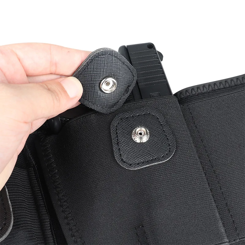 

Universal Tactical Belly Band Holster Concealed Carry Pistol Gun Pouch Waist Bag Invisible Elastic Girdle Belt for Outdoor Hunt
