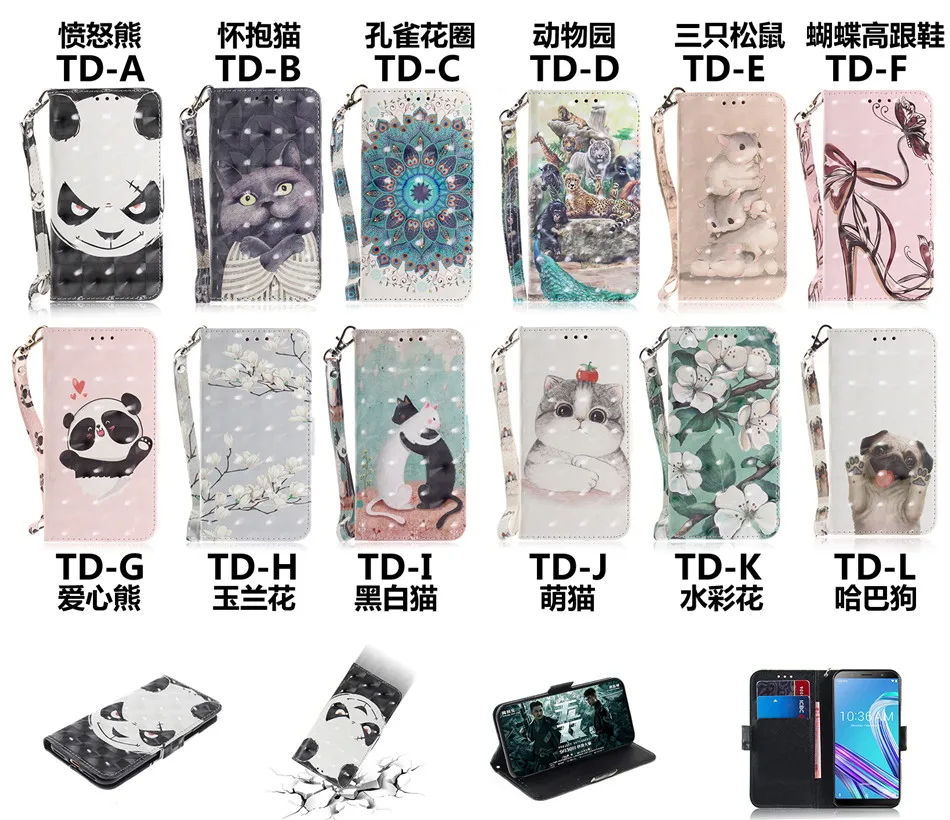 

Color painting Flap Leather Shell Cases Suitable For LG Phone Stylo4 Q8 2018 V40Thinq G8Thinq K50 Stylo5 Q60 Phone Case