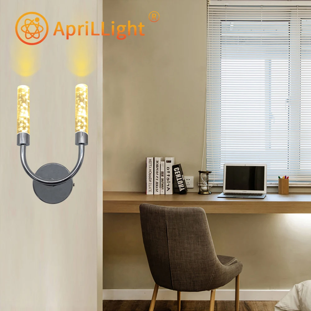 Акриловый креативный современный светодиодный настенный светильник лампа для