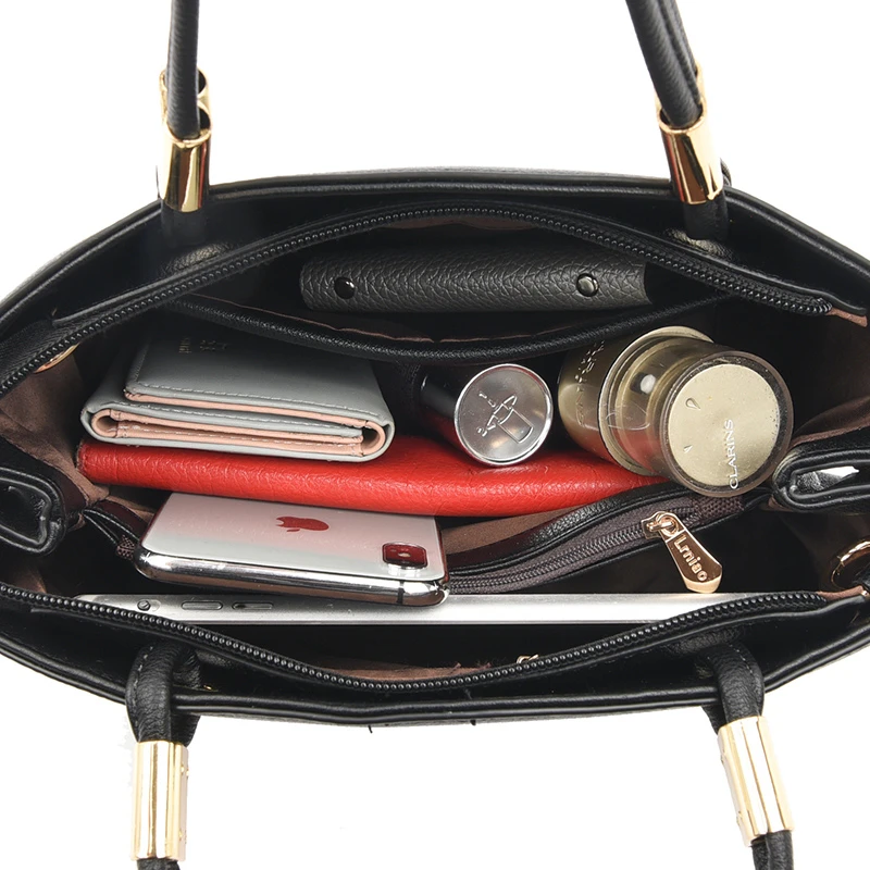 

High Quality Solid Color PU Leather Shoulder Handbags for Women 2020 New Luxury Handbags Women Bags Designer Messenger Bag Sac