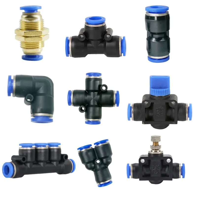 

Pneumatic pepvpkpmpu hose fitting plastic pipe trachea quick fitting water push connector 4 mm 6 mm 8 mm 10 mm 12 mm 14 mm 16 mm