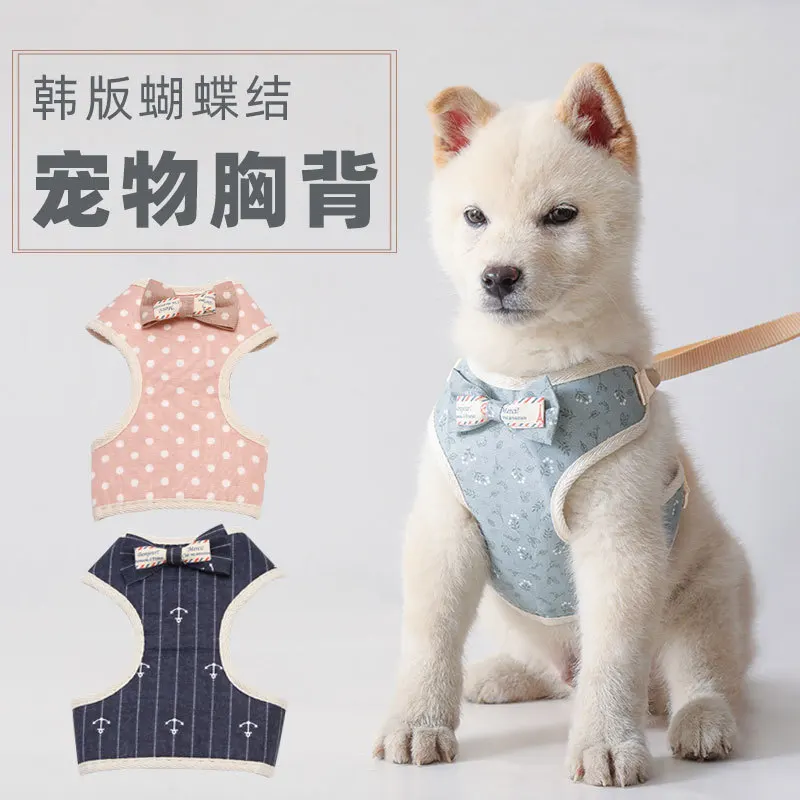 

Cat Dog Adjustable Harness Vest Walking Lead Leash For Puppy Dogs Collar Polyester Harness For Small Medium Dog Cat Accessories