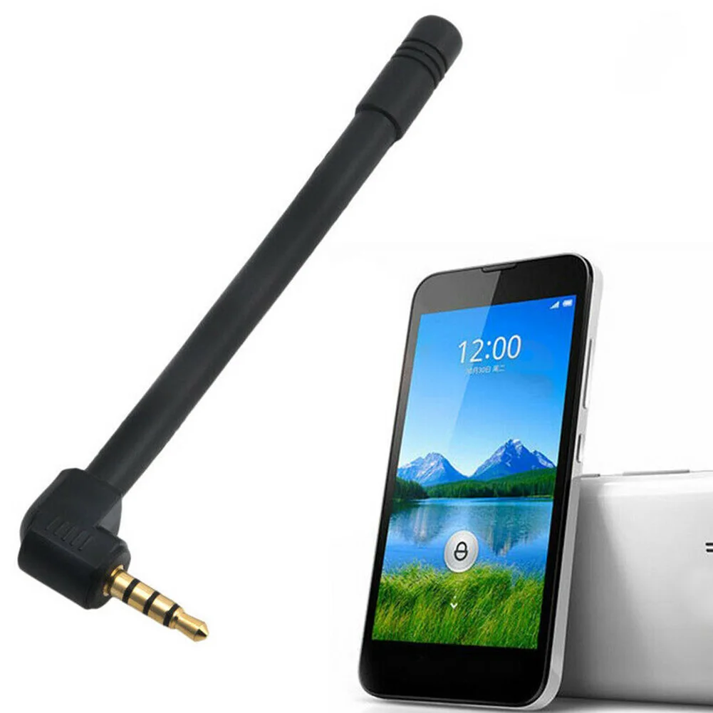 

Portable Connector Easy Install Plastic Universal Black 3.5mm Antenna Outdoor Booster External Mobile Signal Strengthen FM Radio